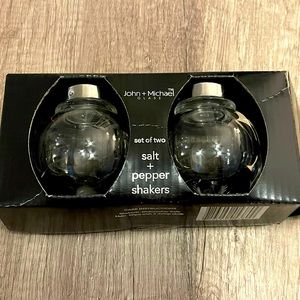 John + Michael Glass Salt & Pepper Shakers